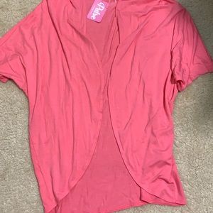 NWT pulse coral open from kimono. S